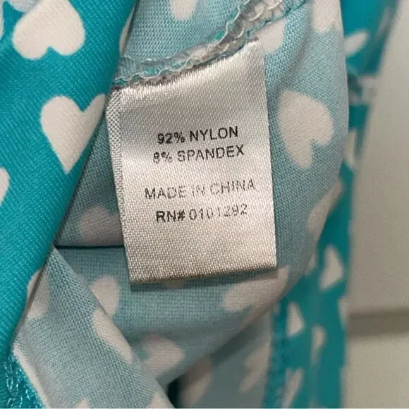 Lulu-B Heart Print Sleeveless Tunic Swing A-Line Dress - Picture 8 of 11